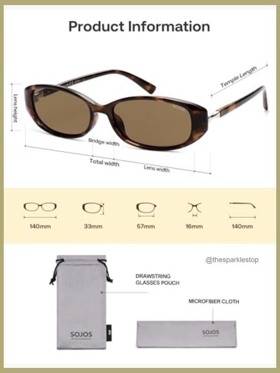 Polarized Retro Oval Sunglasses Lightweight Plastic Frame UV400 Protection